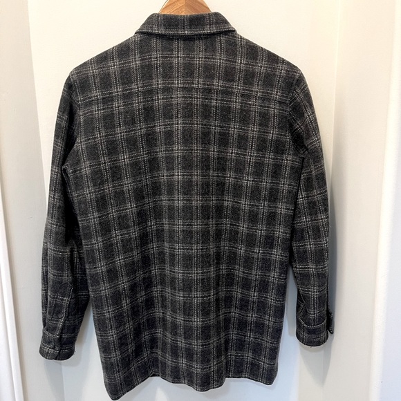 CLEO Petite Plaid Wool Shacket - Picture 2 of 5